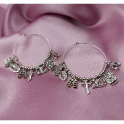 Armour of God Loop earrings