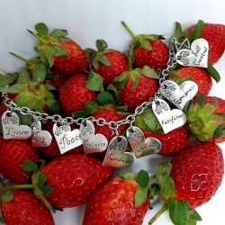 Fruit of the Spirit heart Charm Bracelet